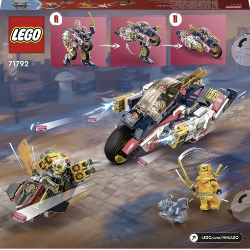 ساختنی لگو مدل ربات و موتور سیکلت نینجاگو Sora&amp;#39;s Transforming Robot Motorcycle Racer 71792